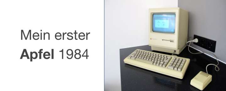 Paavo Christian Spieker mit seinem ersten Mac