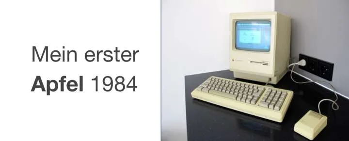 Paavo Christian Spieker mit seinem ersten Mac