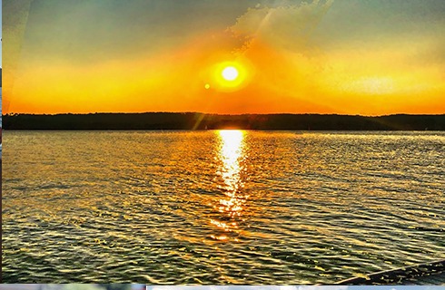 Sonnenuntergang über dem Starnberger See, Paavo Boats von Paavo Christian Spieker