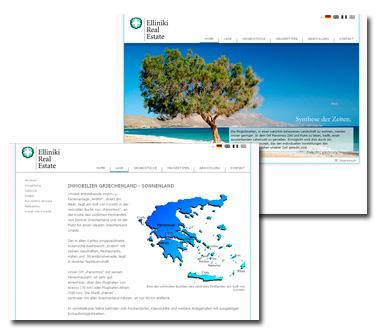 Elliniki Real Estate, Webdesign-Referenz von Paavo Christian Spieker · SpiekerMedia