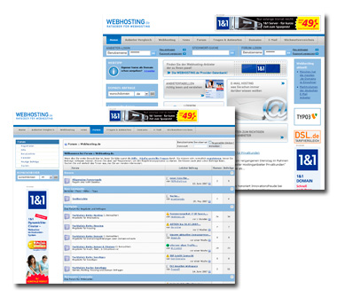 Webhostingportal, Webdesign-Referenz von Paavo Christian Spieker · SpiekerMedia
