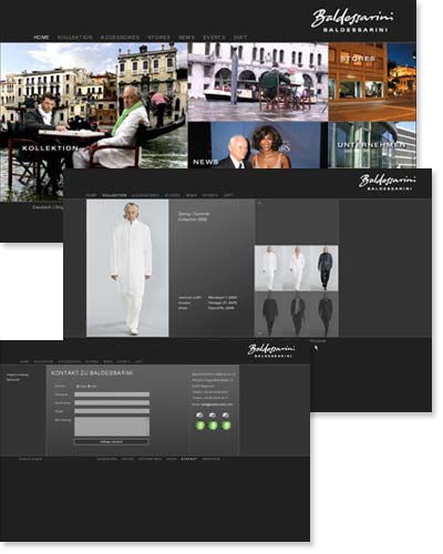 Baldessarini, Webdesign-Referenz von Paavo Christian Spieker · SpiekerMedia