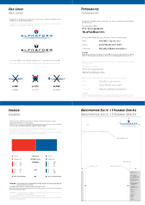 Alphaform, Corporate Design von Paavo Christian Spieker · SpiekerMedia