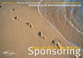 DNUG Sponsor, Flyerdesign von Paavo Christian Spieker · SpiekerMedia