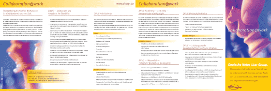 DNUG Imagebroschüre, Flyerdesign von Paavo Christian Spieker · SpiekerMedia