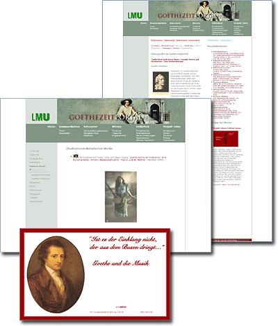 Goethezeitportal, Webdesign-Referenz von Paavo Christian Spieker · SpiekerMedia
