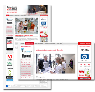 MacLive Expo, Webdesign-Referenz von Paavo Christian Spieker · SpiekerMedia