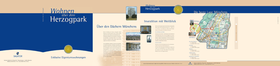 Herzogpark · Mappe, Print- und Anzeigendesign von Paavo Christian Spieker · SpiekerMedia