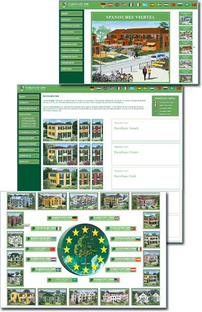 Parkstadt 2000, Webdesign-Referenz von Paavo Christian Spieker · SpiekerMedia