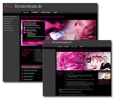 dsl-beraterteam, Webdesign-Referenz von Paavo Christian Spieker · SpiekerMedia