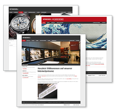 Strebel Juwelen, Webdesign-Referenz von Paavo Christian Spieker · SpiekerMedia