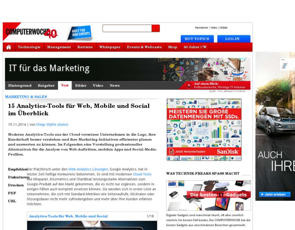 Analytics: Die 15 besten Analytics-Tools