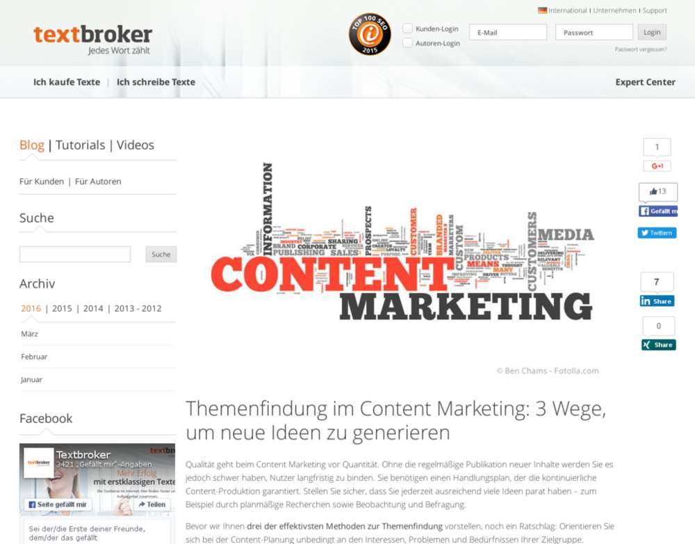 Content Marketing: 3 Wege, um neue Ideen zu generieren