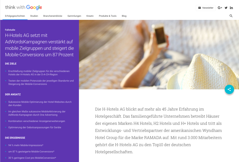 H-Hotels steigert mobile Conversions um 87 %