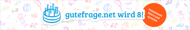 gutefrage.net wird 8 Jahre - Happy Birtday