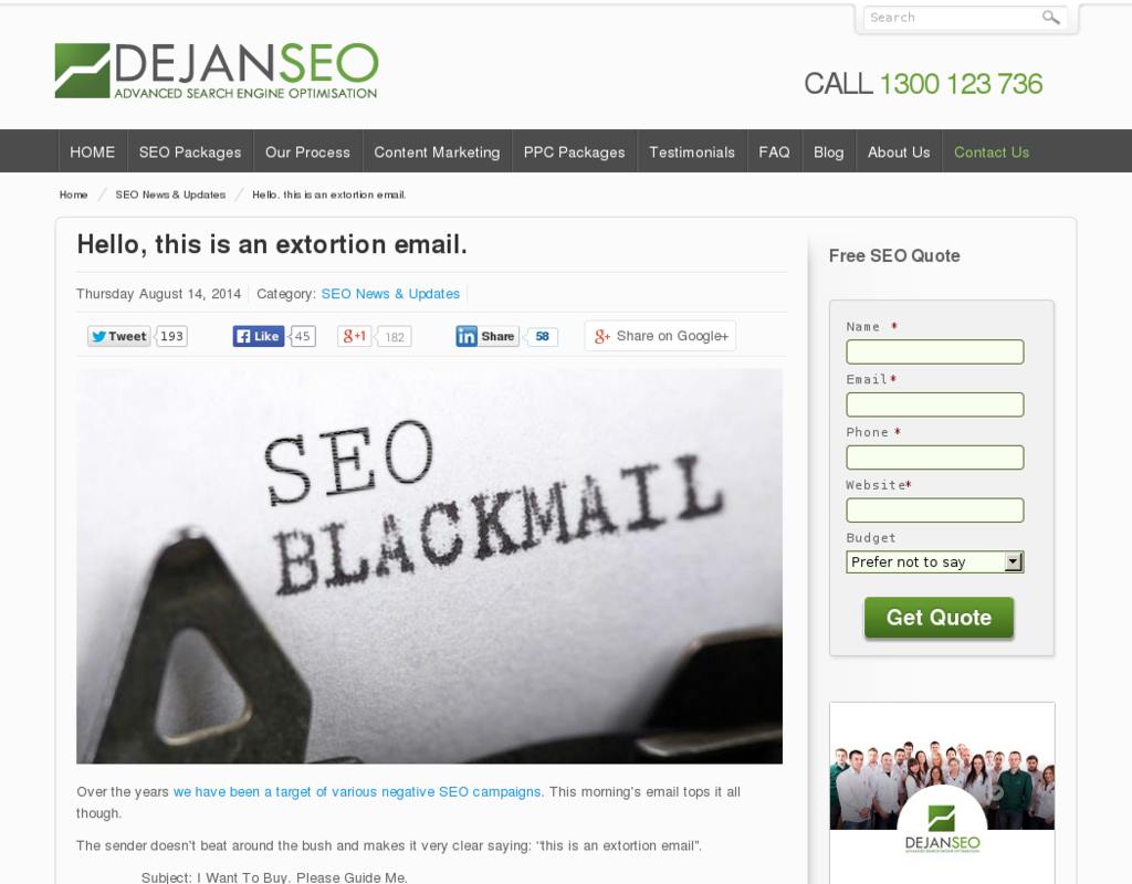 SEO: 1.500 US Dollar oder schlechte Links