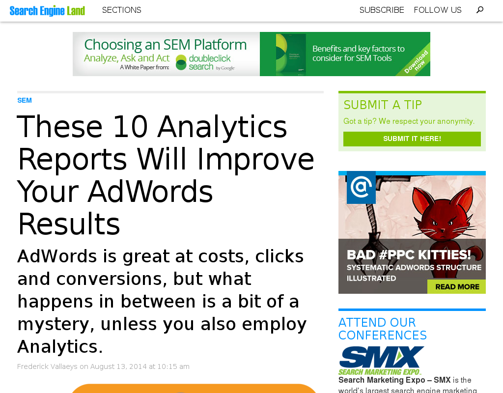 SEA: 10 Google Analytics Reports um den Erfolg zu bewerten