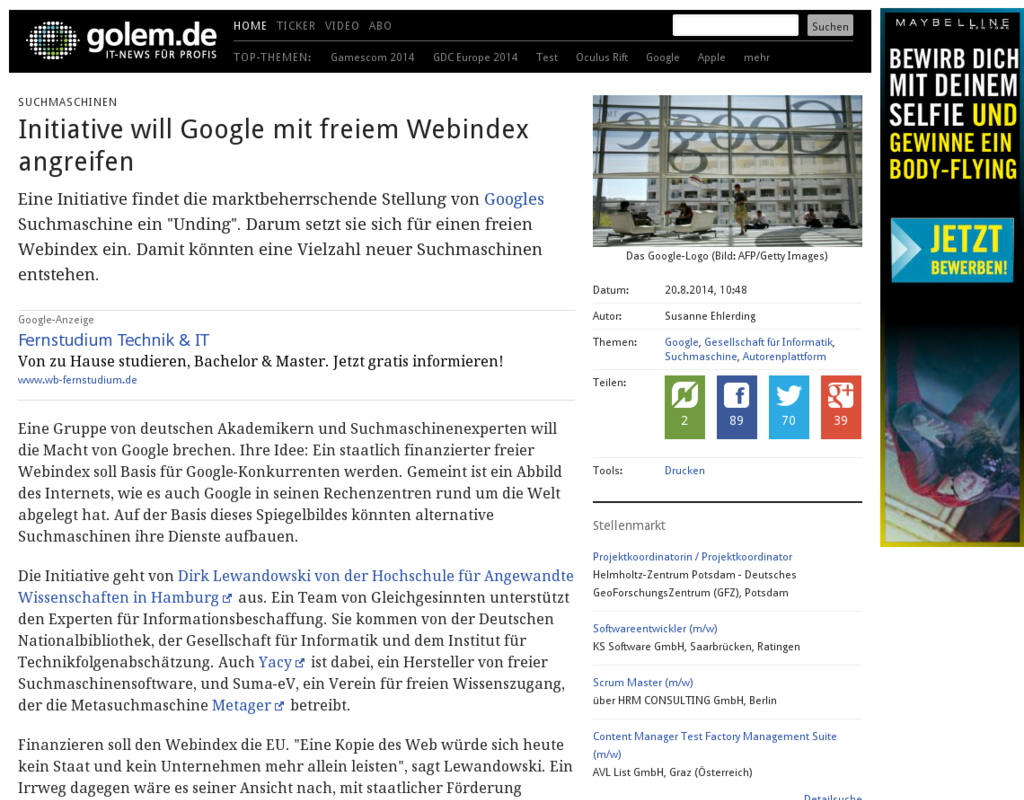 SEO: Deutsche Suchmaschinenexperten Google entmachten