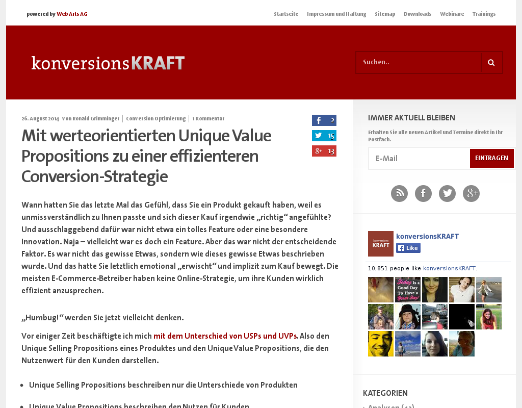 E-Commerce: Unique Value Propositions