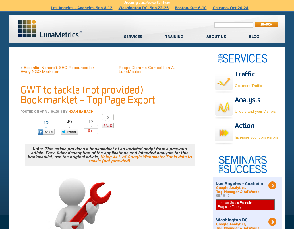 SEO: Geheimtipp - Top Seiten in Google Webmaster-Tools